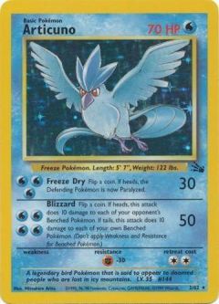 Pokemon Card - Fossil 2/62 - ARTICUNO (holo-foil)