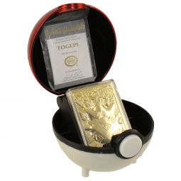 Pokemon Toys - Burger King Gold-Plated Trading Card - TOGEPI (Pokeball & Gold Card - Loose) Pokemon Toys - Burger King Gold-Plated Trading Card - TOGEPI (Pokeball & Gold Card - Loose)