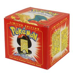 Pokemon Toys - Burger King Gold-Plated Trading Card - CHARIZARD #006 (Pokeball & Trading Card - NIB)