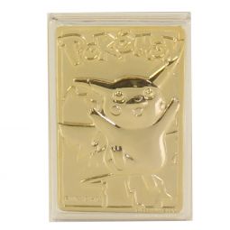 Pokemon Toys - Burger King Gold-Plated Trading Card - PIKACHU #025 (Gold Card Only)