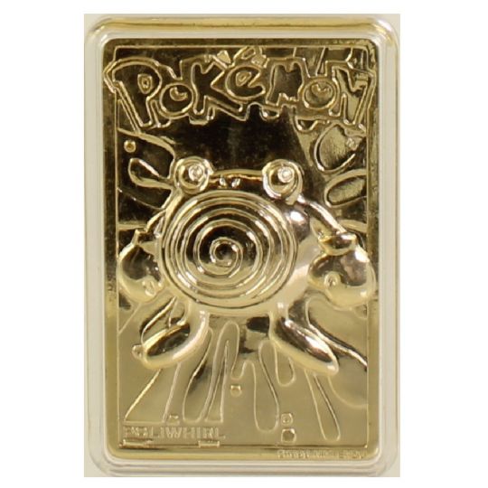 pokemon toys burger king gold-plated trading card POLIWHIRL #61 - MIB Gold One 23k Burger King Gold-Plated
