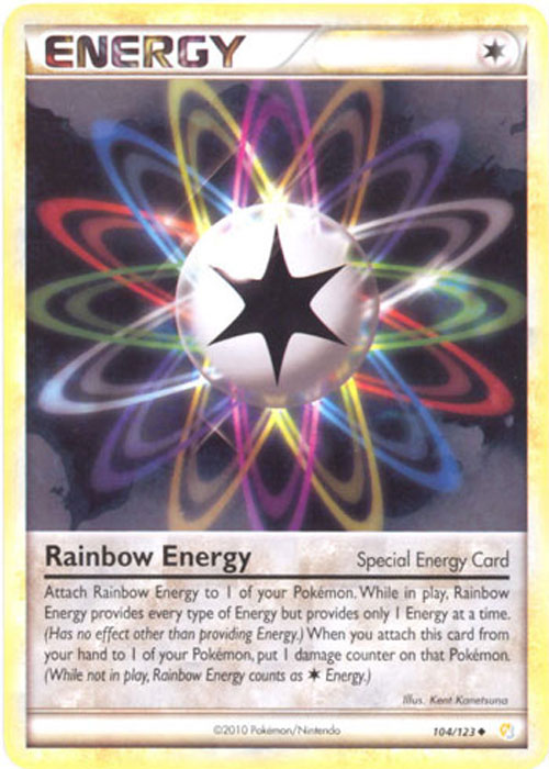 Pokemon Card RAINBOW ENERGY Toys, Plush, Trading
