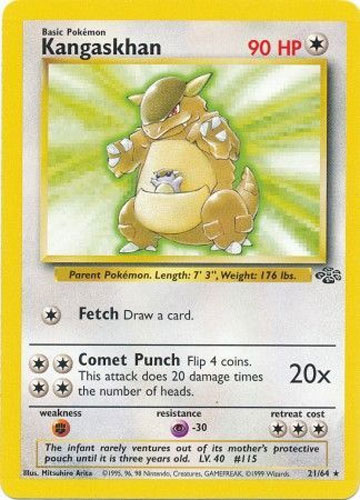Pokemon Card - Jungle 21/64 - KANGASKHAN (rare)