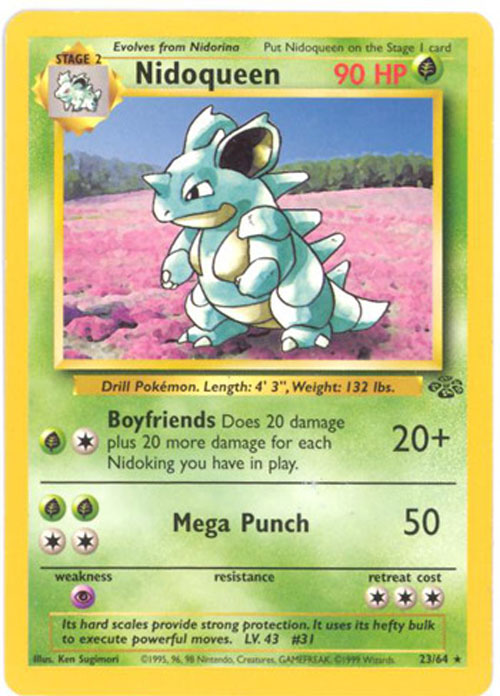 Pokemon Card - Jungle 23/64 - NIDOQUEEN (rare)