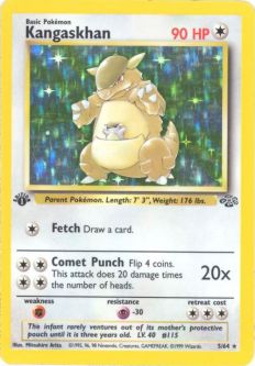Pokemon Card - Jungle 5/64 - KANGASKHAN (holo-foil) *1st Edition*