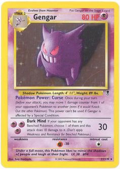 Pokemon Card - Legendary Collection 11/110 - GENGAR (holo-foil)