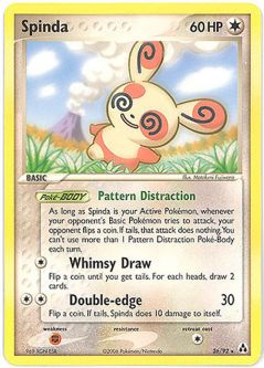 Pokemon Card - Legend Maker 26/92 - SPINDA (rare)