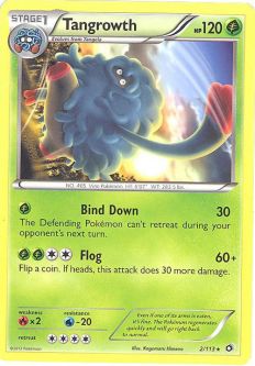 Pokemon Card - B&W: Legendary Treasures 2/113 - TANGROWTH (rare)