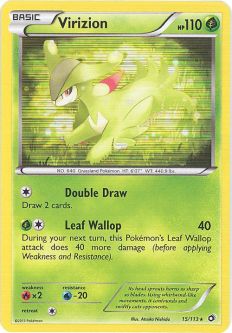 Pokemon Card - Legendary Treasures 15/113 - VIRIZION (holo-foil)