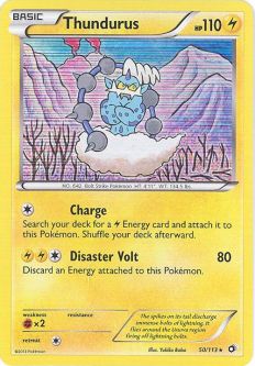 Pokemon Card - Legendary Treasures 50/113 - THUNDURUS (holo-foil)