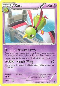 Pokemon Card - B&W: Legendary Treasures 56/113 - XATU (rare)