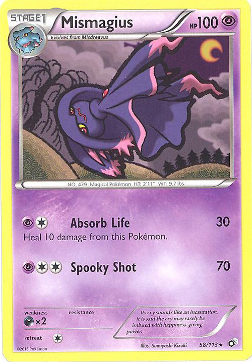 Pokemon Card - Legendary Treasures 58/113 - MISMAGIUS (rare)