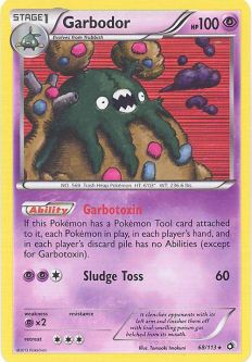 Pokemon Card - B&W: Legendary Treasures 68/113 - GARBODOR (holo-foil)