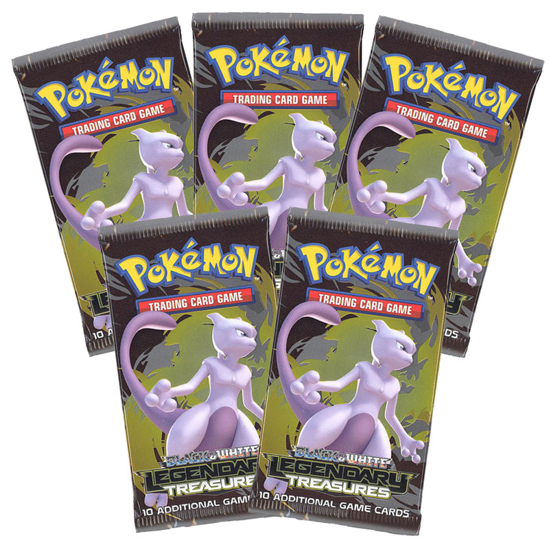 Pokemon Cards - BW LEGENDARY TREASURES - Booster Packs (5 Pack Lot)