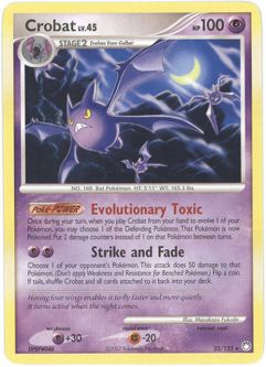 Pokemon Card - D&P: Mysterious Treasures 23/123 - CROBAT Lv.45 (rare)
