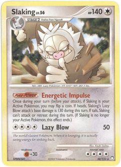 Pokemon Card - Mysterious Treasures 34/123 - SLAKING Lv.56 (rare)