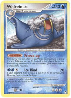 Pokemon Card - D&P: Mysterious Treasures 39/123 - WALREIN Lv.51 (rare)