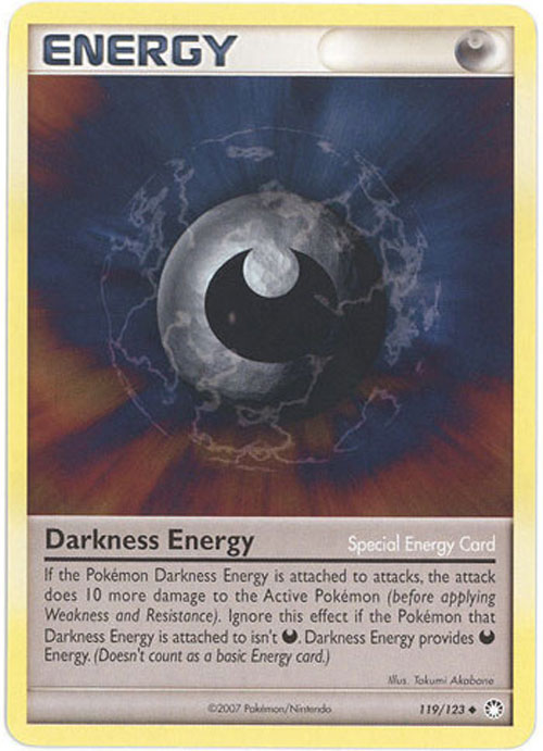 Pokemon Card - D&P: Mysterious Treasures 119/123 - DARKNESS ENERGY (uncommon)