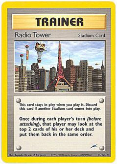Pokemon Card - Neo Destiny 95/105 - RADIO TOWER (rare)