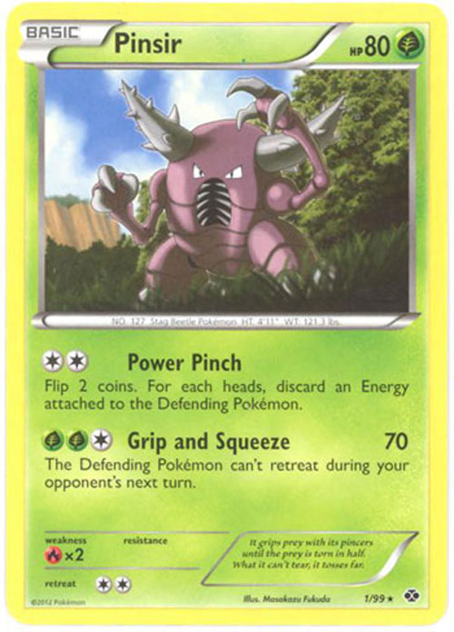 Pokemon Card - B&W: Next Destinies 1/99 - PINSIR (rare): BBToyStore.com -  Toys, Plush, Trading Cards, Action Figures & Games online retail store shop  sale