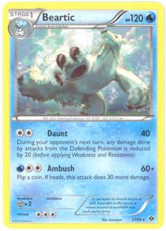 Pokemon Card - Next Destinies 37/99 - BEARTIC (rare)