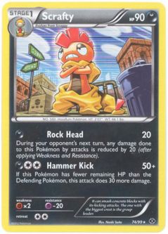 Pokemon Card - B&W: Next Destinies 74/99 - SCRAFTY (holo-foil)