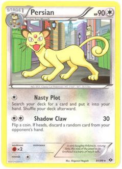 Pokemon Card - Next Destinies 81/99 - PERSIAN (rare)