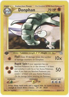 Pokemon Card - Neo Genesis 21/111 - DONPHAN (rare)