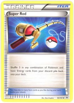 Pokemon Card - B&W: Noble Victories 95/101 - SUPER ROD (uncommon)