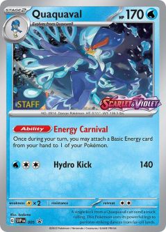 Pokemon Card - Scarlet & Violet Promo 005 - QUAQUAVAL (PreRelease) (holo-foil)