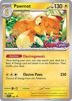 Pokemon Card - Scarlet & Violet Promo 006 - PAWMOT (PreRelease) (holo-foil)