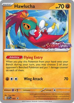 Pokemon Card - Scarlet & Violet Promo 007 - HAWLUCHA (PreRelease) (holo-foil)