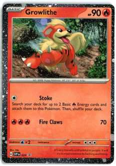 Pokemon Card - Scarlet & Violet Promo SVP024 - GROWLITHE (holo-foil)