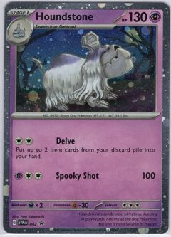 Pokemon Card - Scarlet & Violet Promo SVP042 - HOUNDSTONE (holo-foil)