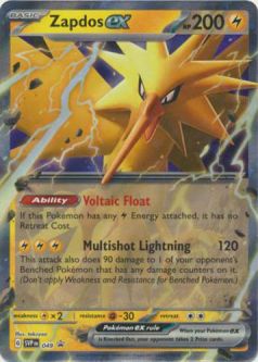 Pokemon Card - Scarlet & Violet Promo SVP049 - ZAPDOS EX (holo-foil)