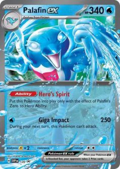 Pokemon Card - Scarlet & Violet Promo SVP126 - PALAFIN EX (holo-foil)
