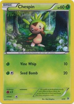 Pokemon Card Promo - Kalos Starter Set 3/39 - CHESPIN (holo-foil)