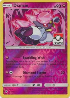 Pokemon Card - Pokemon League Promo 94/147 - DIANCIE (REVERSE holo)