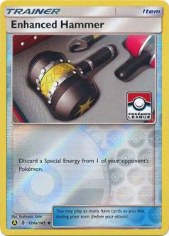 Pokemon Card - Pokemon League Promo 124a/145 - ENHANCED HAMMER (REVERSE holo)