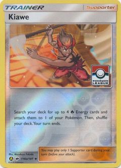 Pokemon Card - Pokemon League Promo 116a/147 - KIAWE (REVERSE holo)