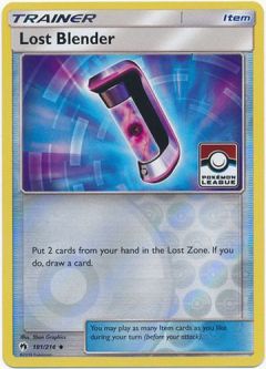 Pokemon Card - Pokemon League Promo 181/214 - LOST BLENDER (REVERSE holo)