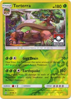 Pokemon Card - Pokemon League Promo 9/156 - TORTERRA (REVERSE holo)