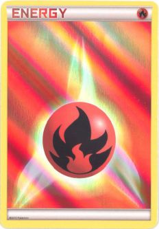 Pokemon Card 2013 Promo - FIRE ENERGY (holo-foil)