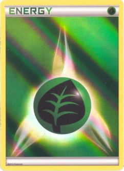 Pokemon Card Promo - GRASS ENERGY (2011-2013)(REVERSE holo-foil)
