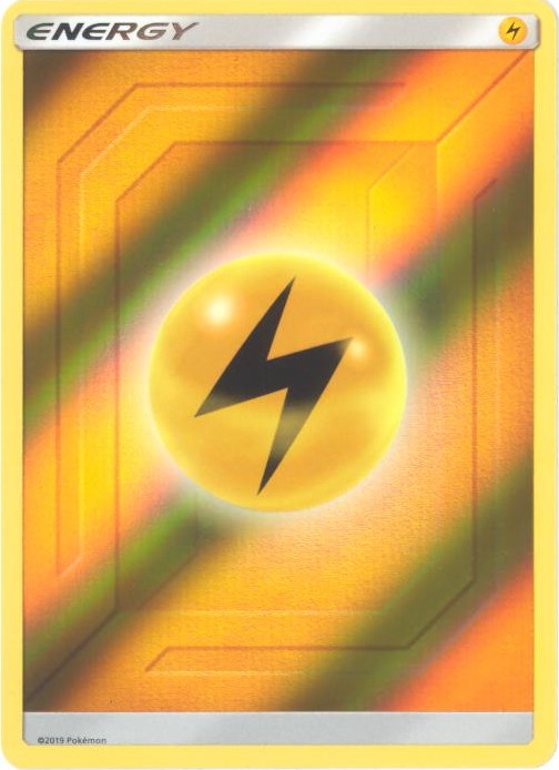 Pokemon Card Promo LIGHTNING ENERGY (2019)(REVERSE holofoil) Toys, Plush