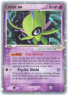 Pokemon Card - POP #2 Promo 17/17 - CELEBI EX (holo-foil) *Played*