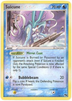 Pokemon Card - POP #2 Promo 4/17 - SUICUNE (holo-foil)