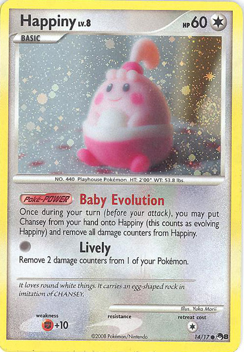 Pokemon Card - POP #8 Promo 14/17 - HAPPINY (holo-foil)