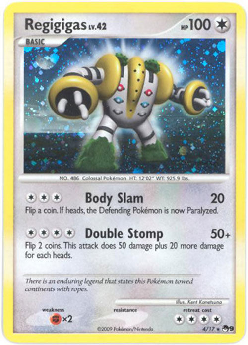 Pokemon Card - POP #9 Promo 4/17 - REGIGIGAS (holo-foil)