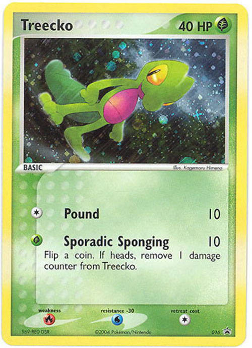 Pokemon Card Promo #016 - TREECKO (holo-foil)